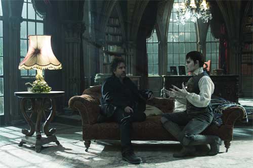 Dark Shadows Tim Burton On set image